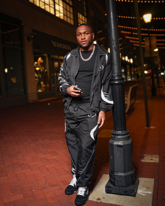 ESSENTIALS NYLON POLYESTER TRACK SUIT